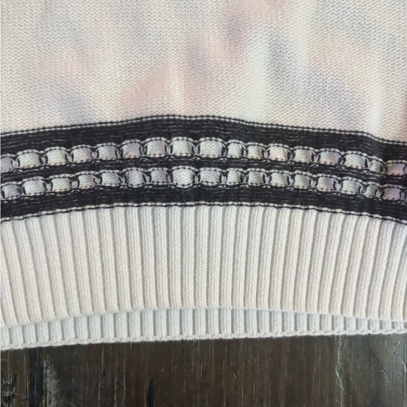 Mott & Grand Men’s 100% cotton sweater, medium, blue and white, crew neck - Picture 2 of 6